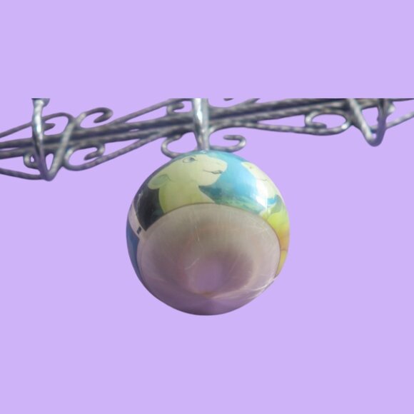 Disney lion king vintage ornament simba nala in blue and cream size one size. - Picture 3 of 7